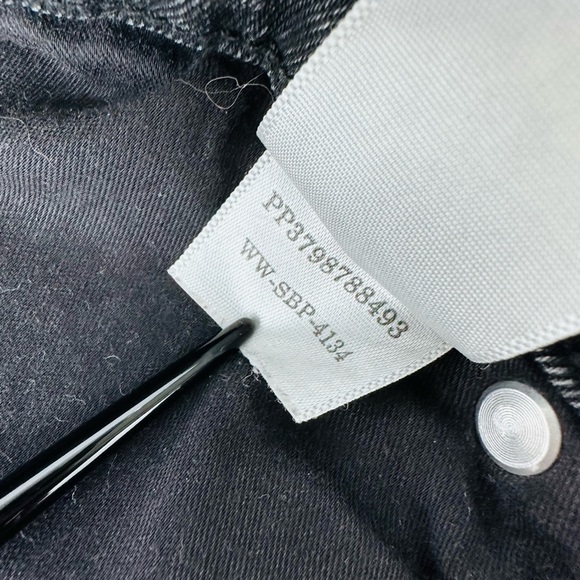 EVERLANE‎ the high rise skinny jeans size 28 stretchy button fly  black … - Picture 7 of 12